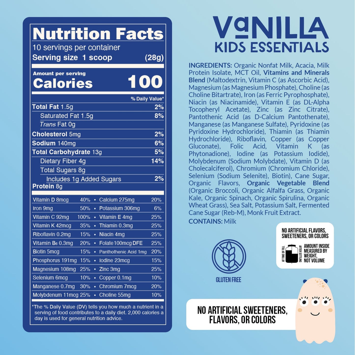 Kid's Nutrition Shake - Vanilla Formula with an Easy, Family-Friendly Format