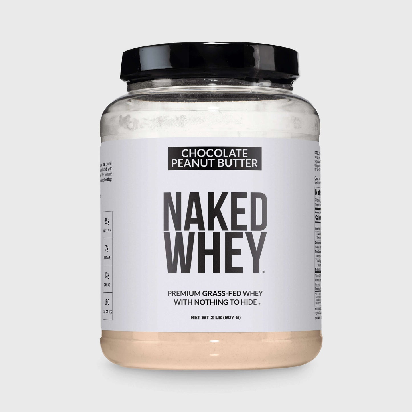 Chocolate Peanut Butter Whey Protein Powder 2LB - Chocolate PB with a Simple, Easy-Mix Protein Formula