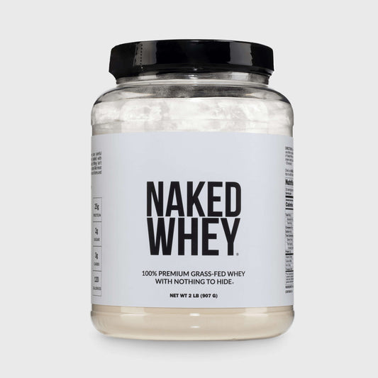 Grass Fed Whey Protein Powder - Unflavored - Standard Size with a Simple, Easy-Mix Protein Formula