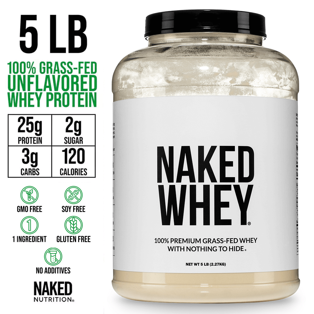 Grass Fed Whey Protein Powder - Unflavored - Bulk Size with a Simple, Easy-Mix Protein Formula