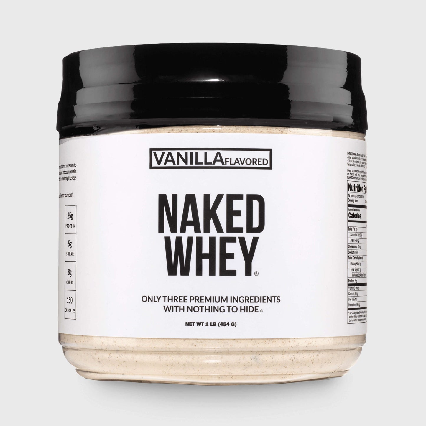 Vanilla Whey Protein Powder 1lb - Vanilla with a Simple, Easy-Mix Protein Formula