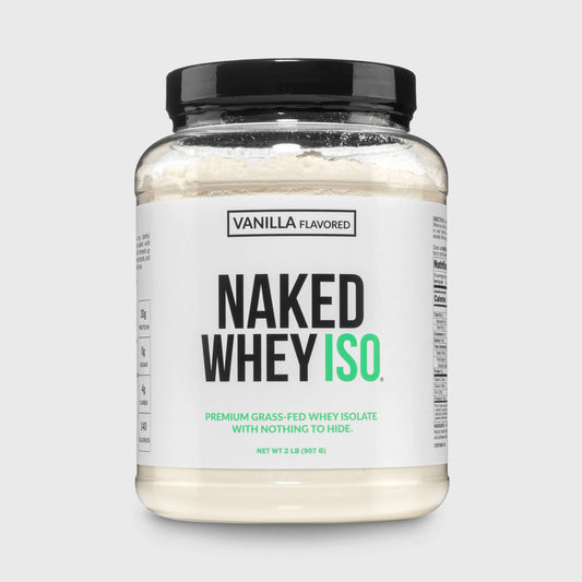 Vanilla Grass-Fed Whey Isolate Protein Powder - Vanilla with a Simple, Easy-Mix Protein Formula