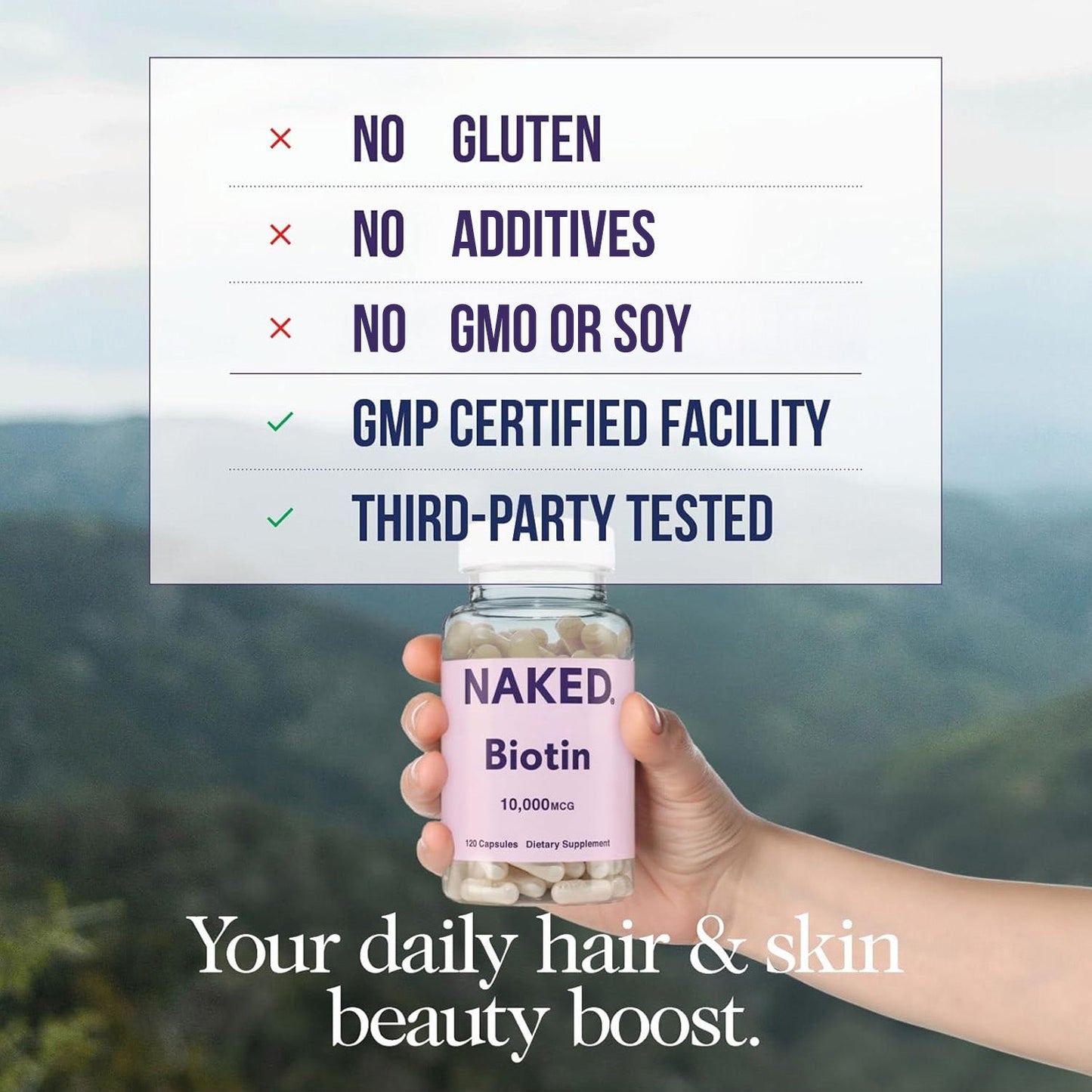 Daily Biotin Supplement - Biotin with a Convenient Daily-Use Format