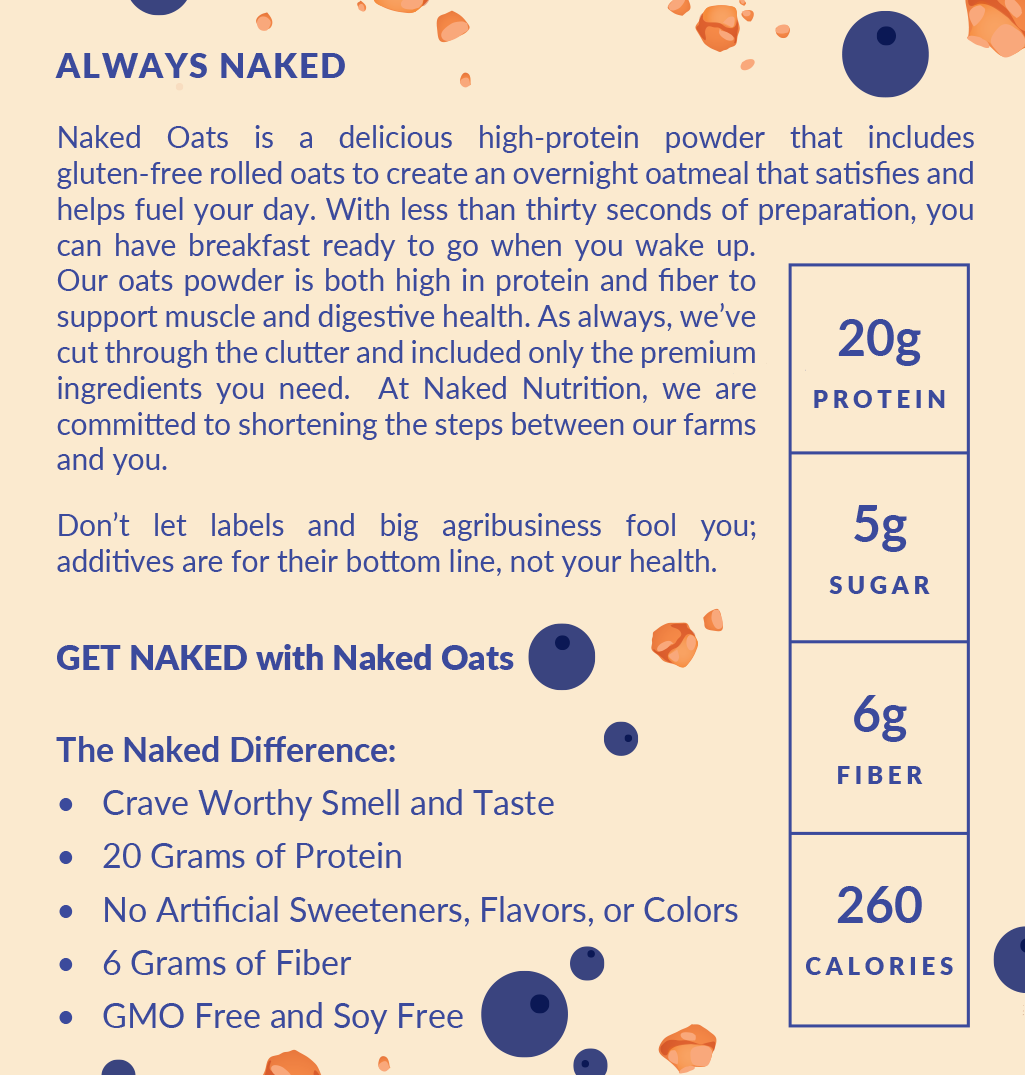 Blueberry Cobbler Protein Oats - Blueberry Cobbler for Convenient High-Protein Mornings