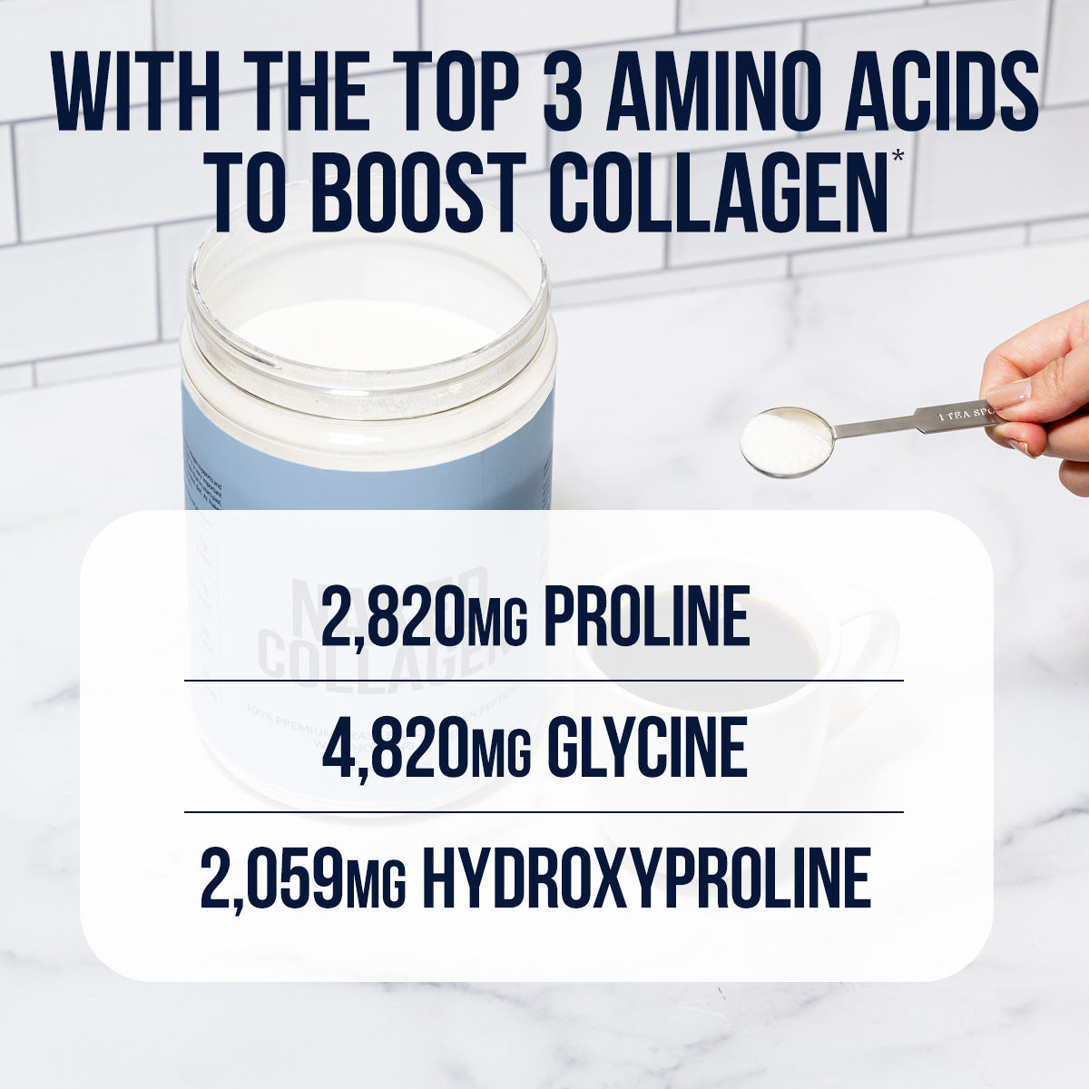 Chocolate Collagen Peptides with Hyaluronic Acid - Chocolate Advanced Collagen Peptides with a Convenient Formula