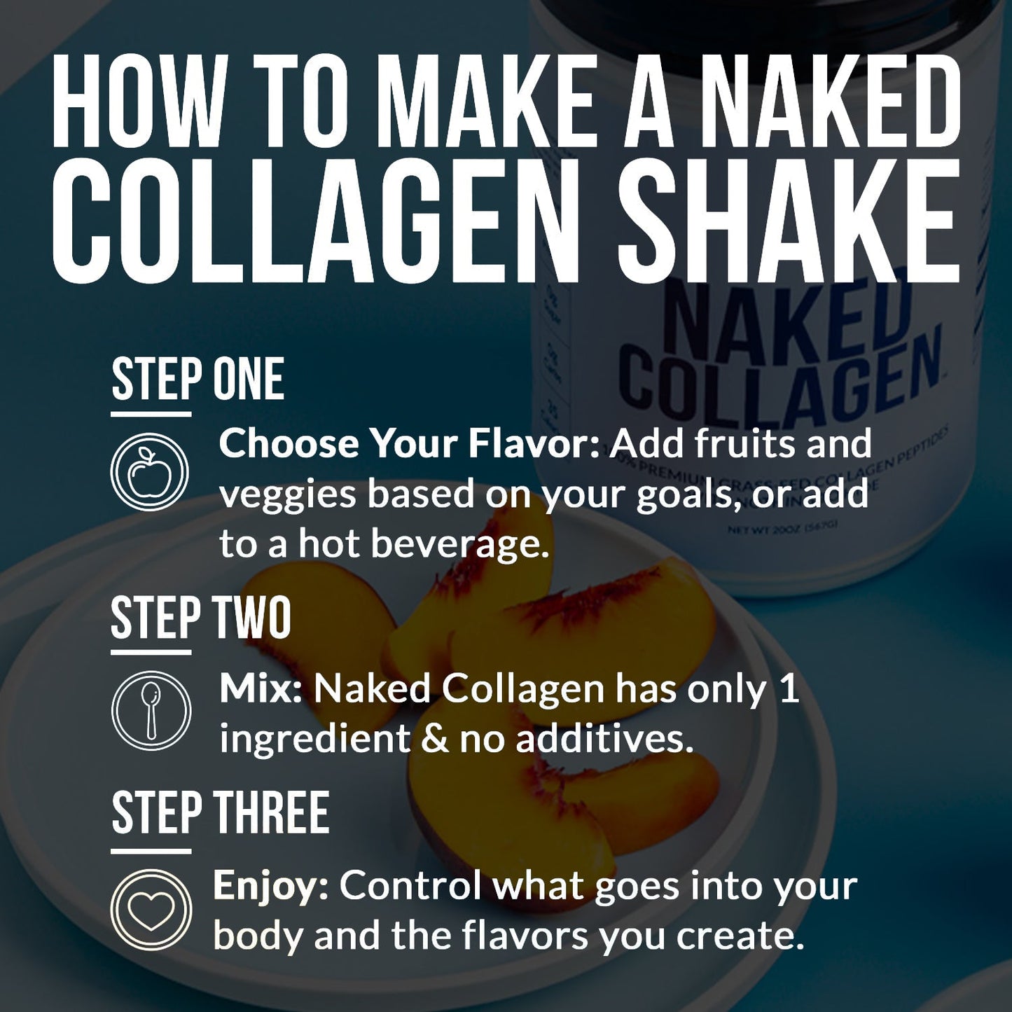 Collagen Peptides with Hyaluronic Acid - Advanced Collagen Peptides with a Simple, Versatile Collagen Formula