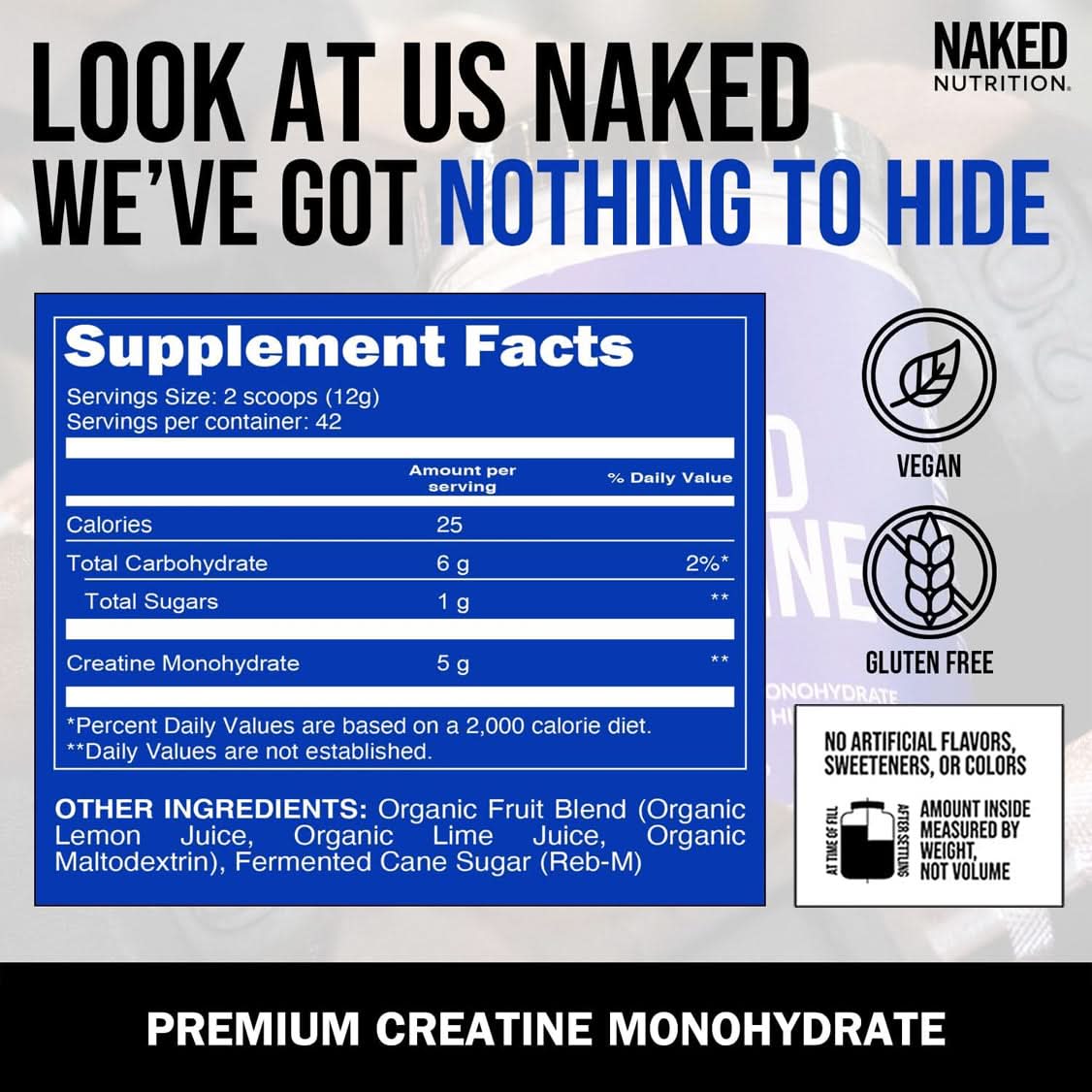 Lemon Lime Creatine Monohydrate Powder - Lemon Lime with a Convenient Training-Day Formula