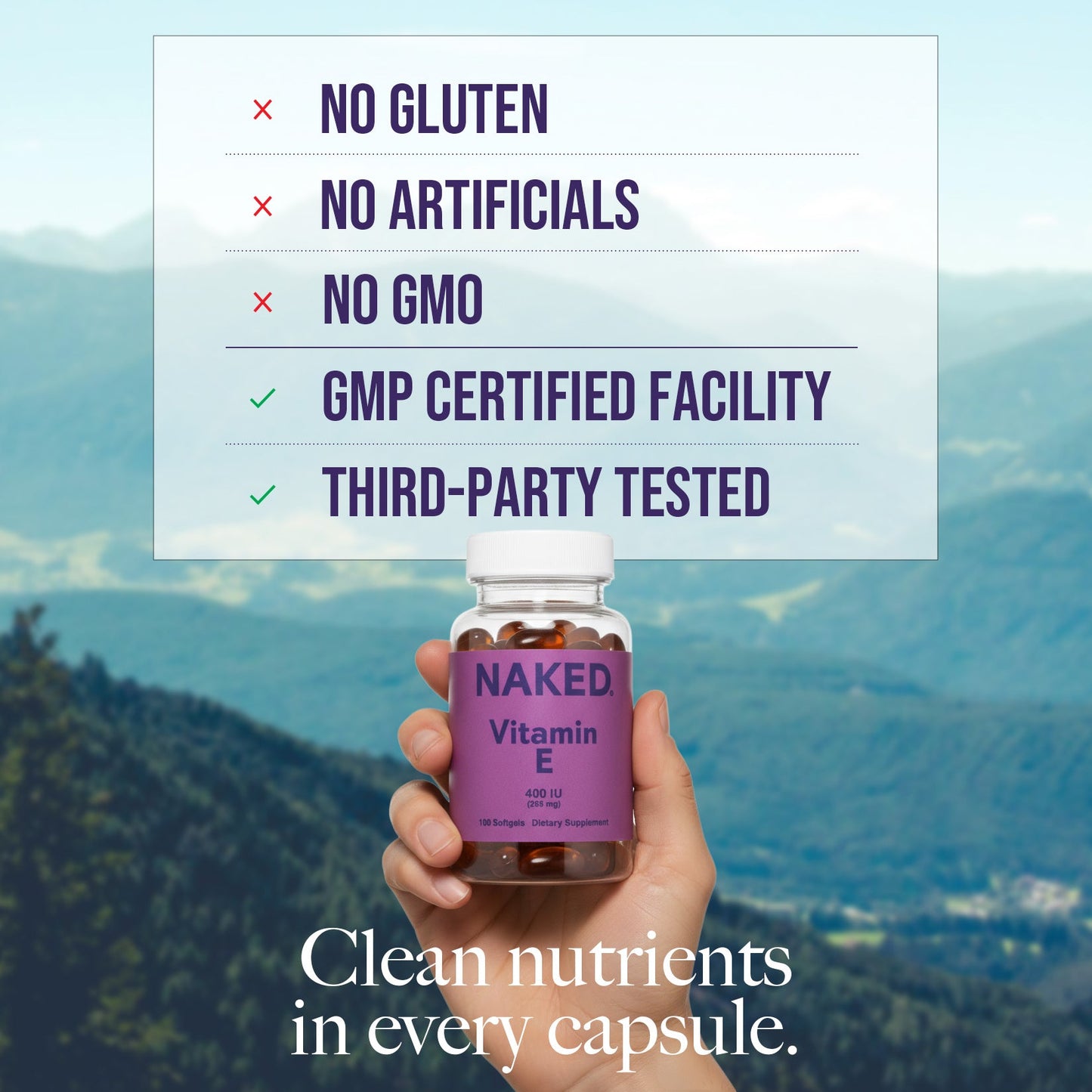 Daily Vitamin E Supplement - Vitamin E with a Convenient Daily-Use Format
