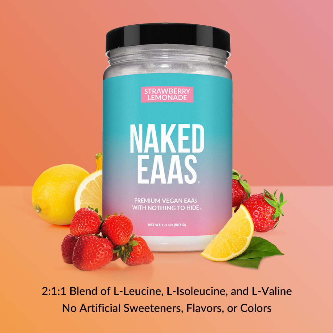 Strawberry Lemonade Essential Amino Acids Supplement - Strawberry EAA with a Convenient Training-Day Formula