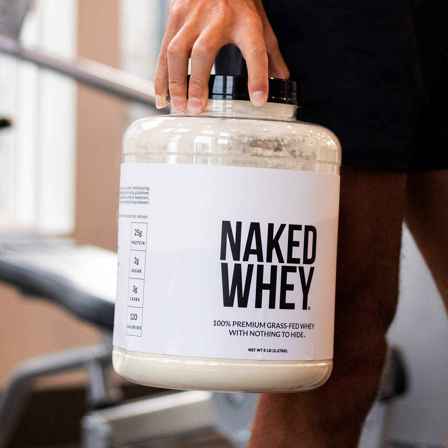 Grass Fed Whey Protein Powder - Unflavored - Standard Size with a Simple, Easy-Mix Protein Formula