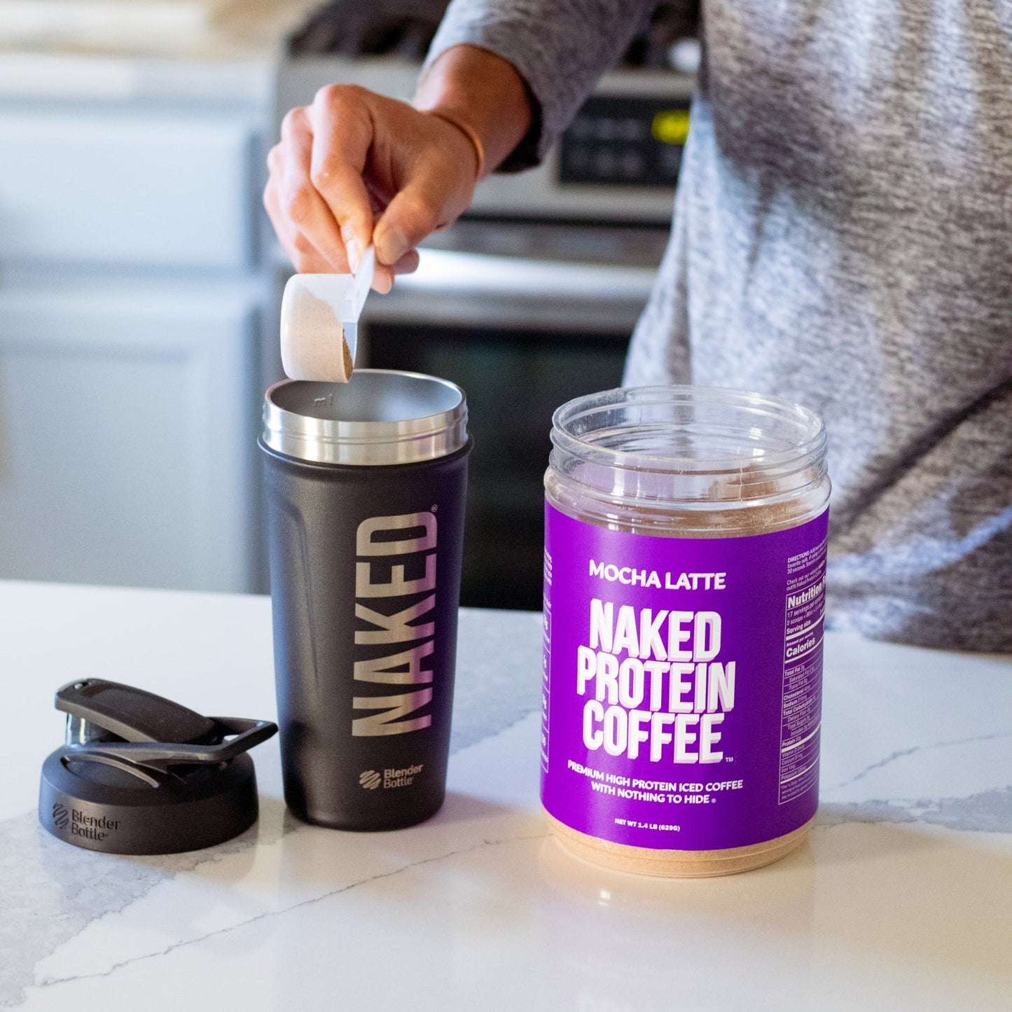 Mocha Latte Protein Iced Coffee - Mocha Latte with Coffee Flavor in an Easy-Mix Formula