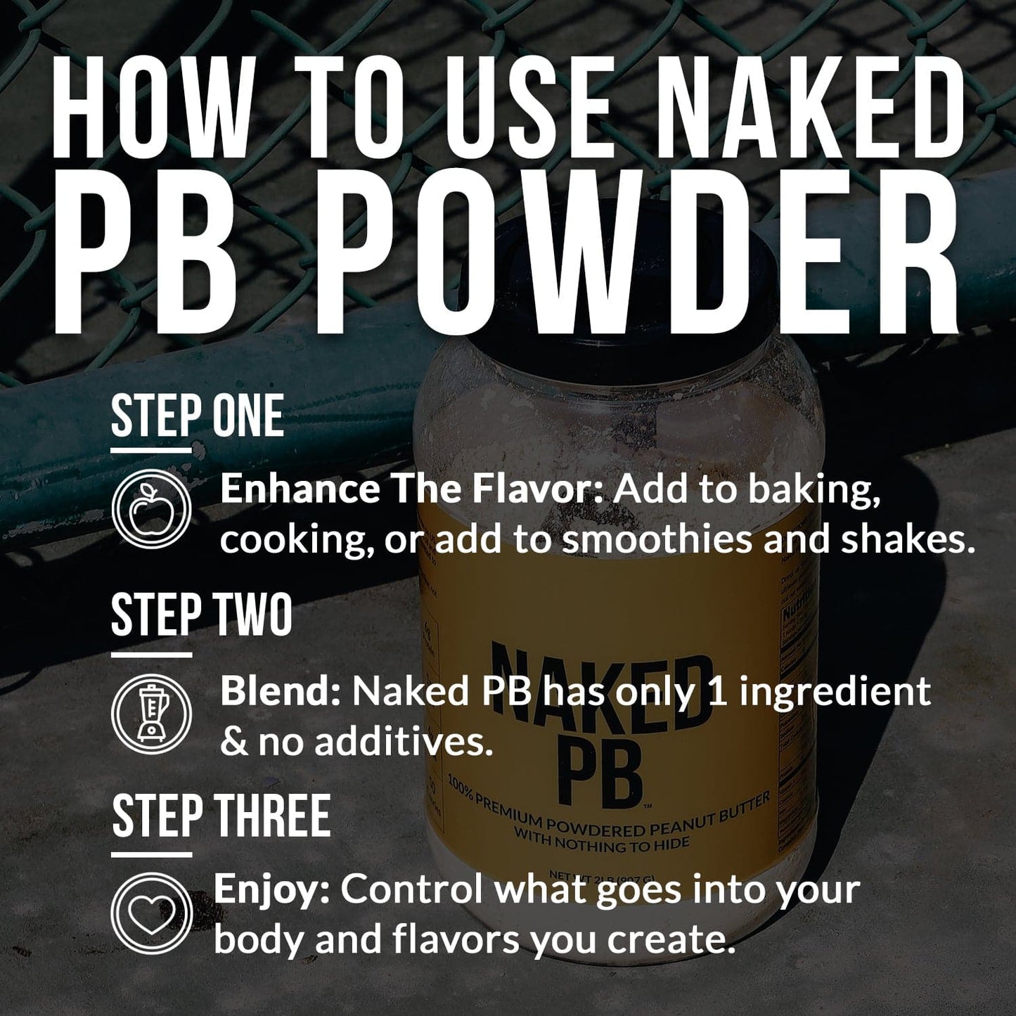 Organic Powdered Peanut Butter - Organic with a Simple, Easy-Mix Protein Formula