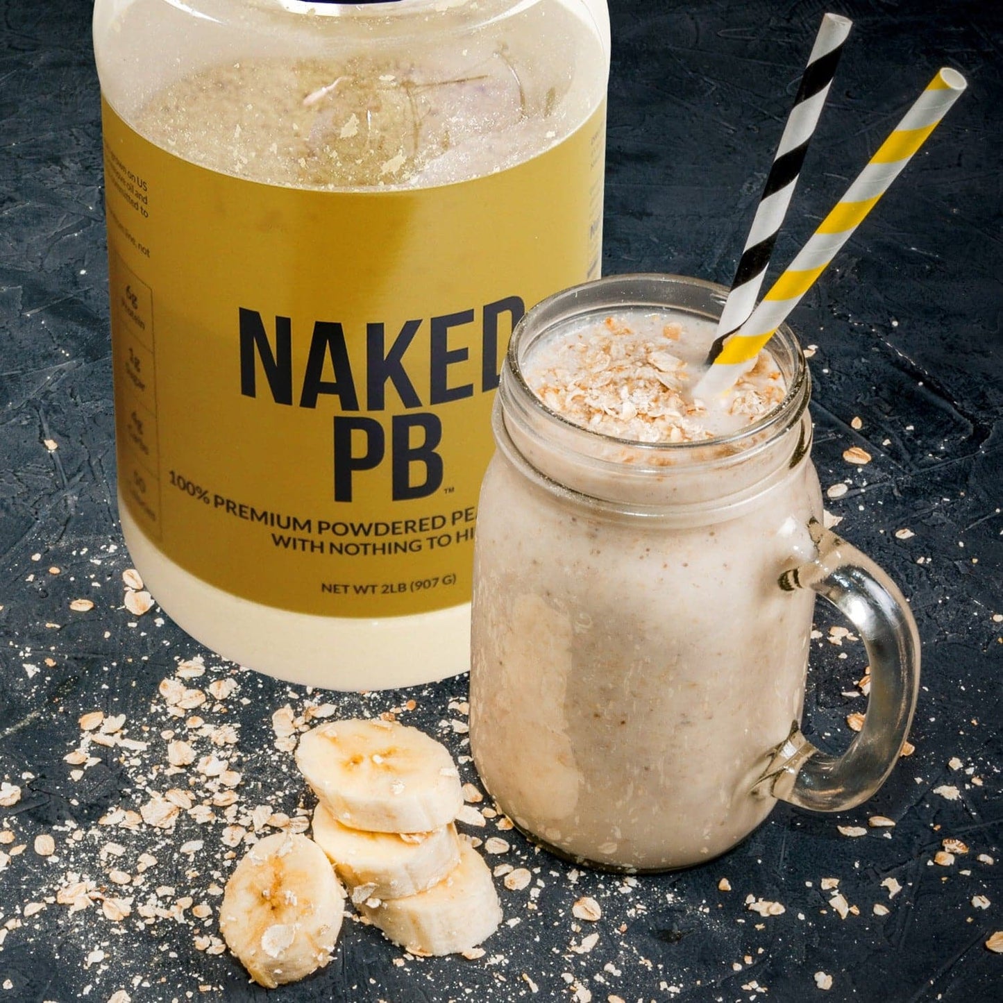 Powdered Peanut Butter - PB - 1.5 LB with a Simple, Easy-Mix Protein Formula