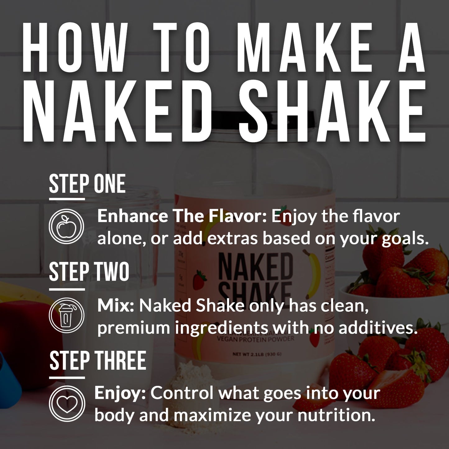 Strawberry Banana Protein Shake - Strawberry Banana with Protein in an Easy-to-Mix Format