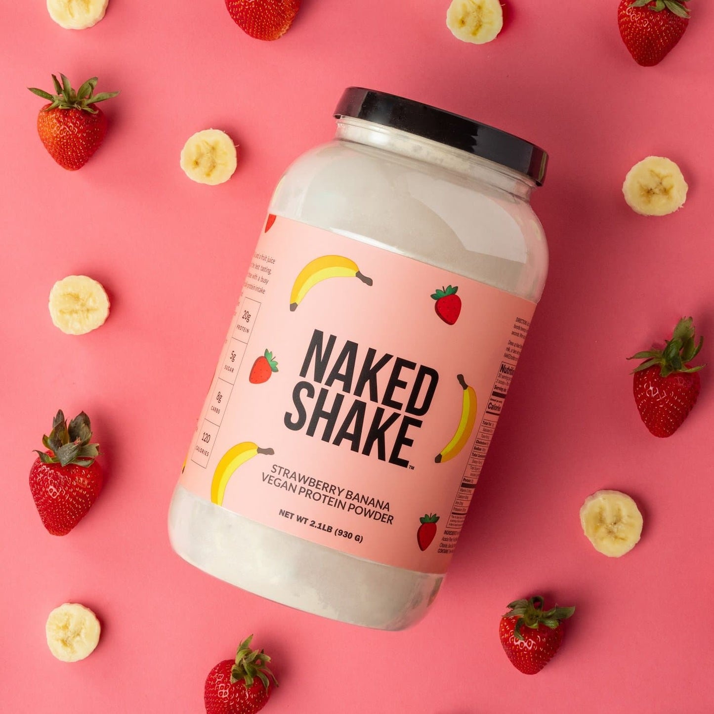 Strawberry Banana Protein Shake - Strawberry Banana with Protein in an Easy-to-Mix Format